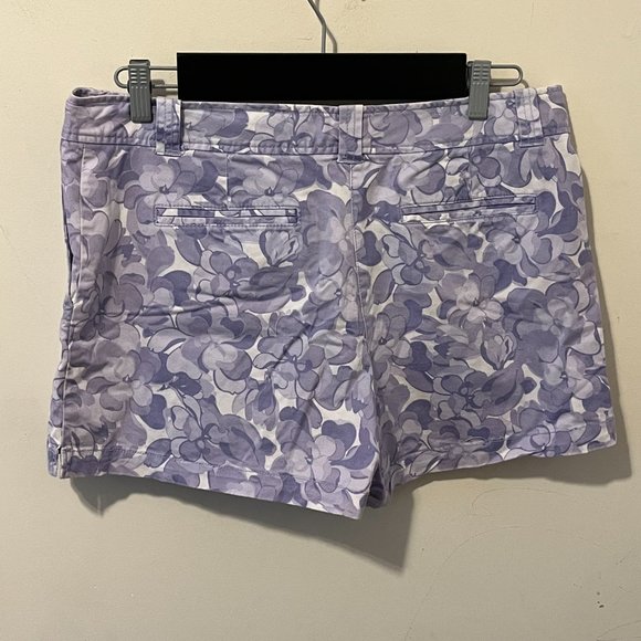 NEW YORK & COMPANY | Women's Short Purple White Size 12 - Picture 2 of 5